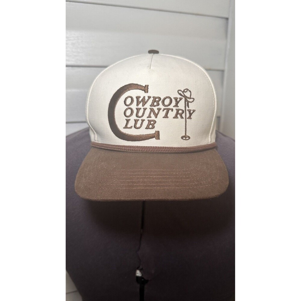 Sendero Provisions Co Cowboy Country Club Hat Cap Snapback Rope Adjustable